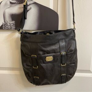Bag  SALE Crossbody by Stone Mountain in Black Pebbled Leather